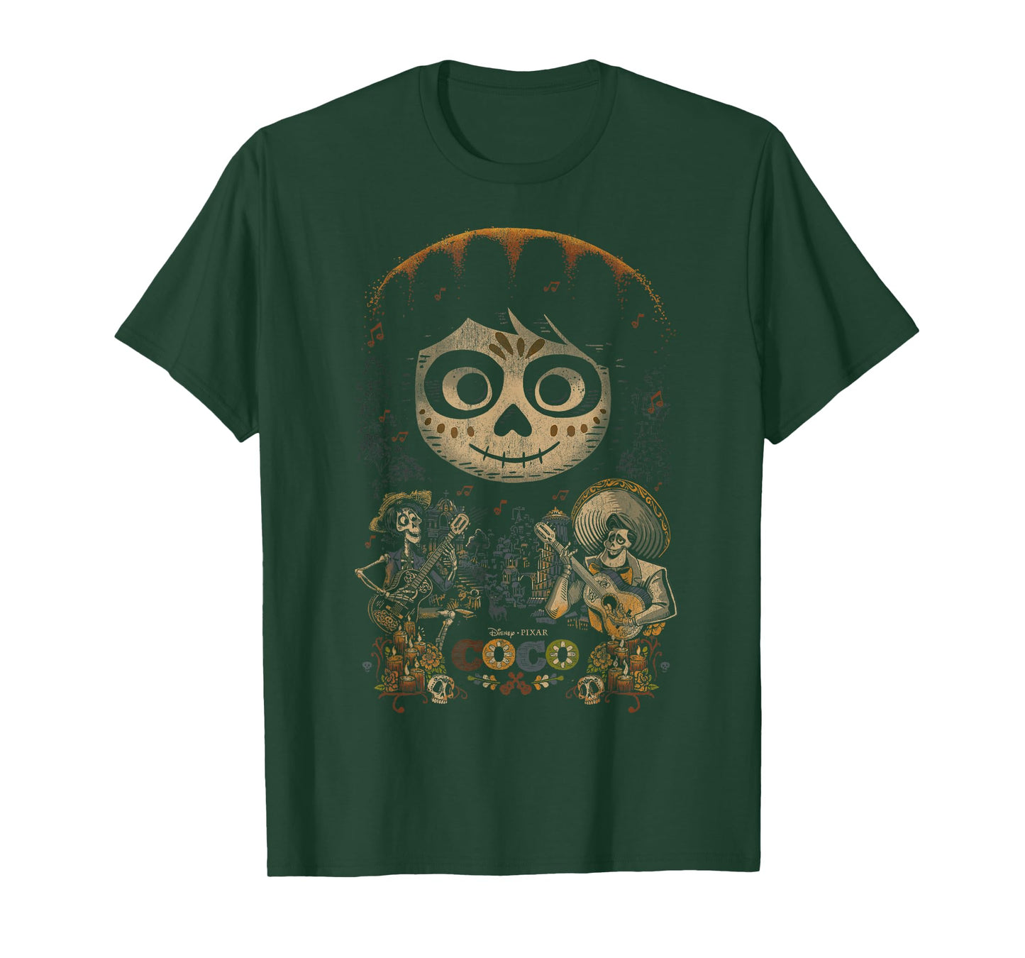 Disney Pixar Coco Miguel & Musical Scene Graphic T-Shirt T-Shirt
