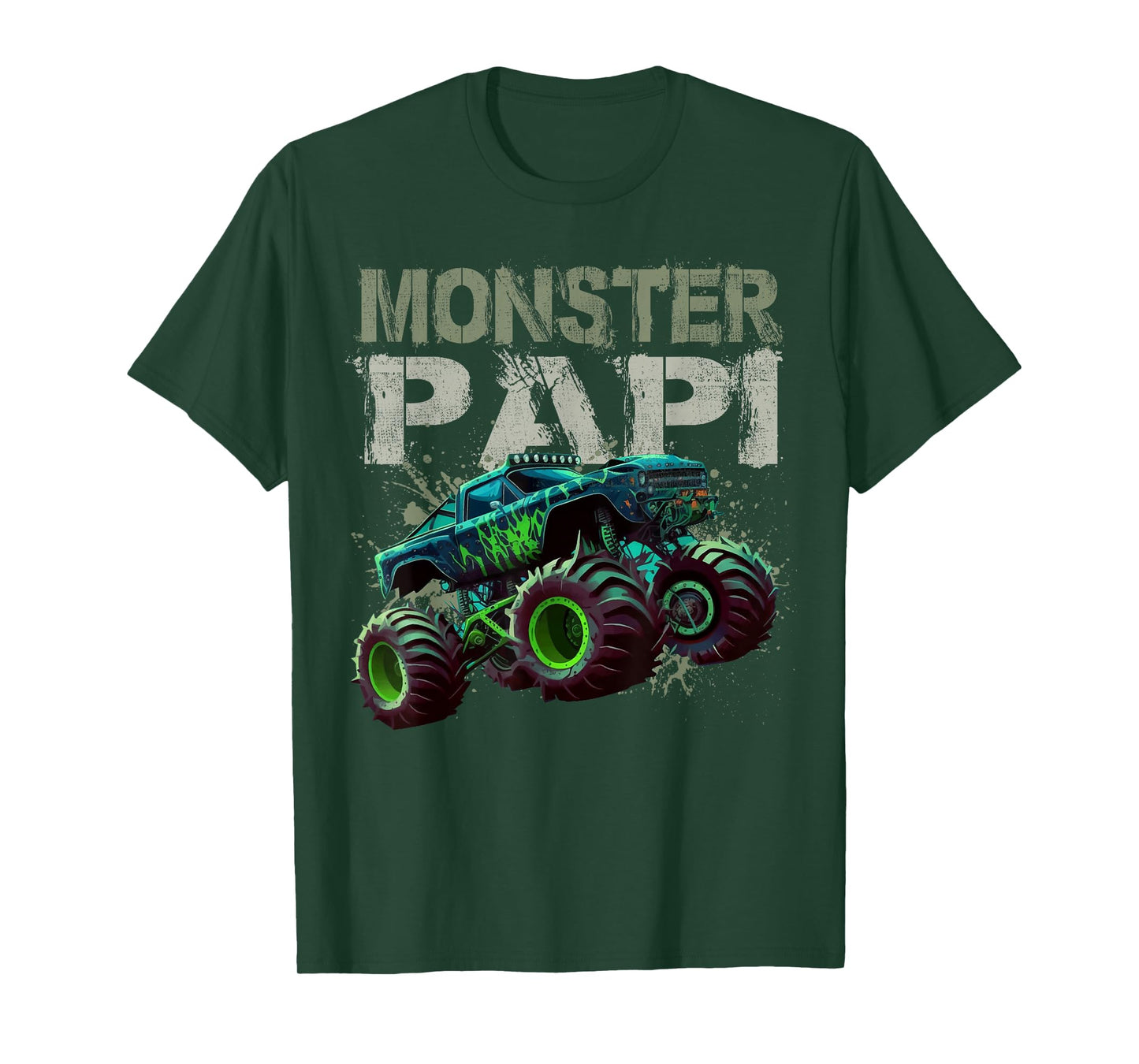 Monster Truck Papi Family Matching Monster Truck Lovers T-Shirt