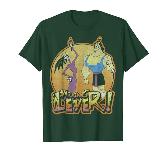 Disney Emperors New Groove Kronk and ESMA Wrong Lever T-Shirt