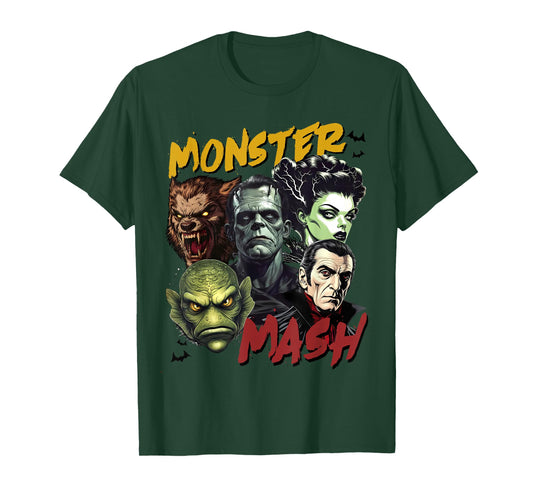 Horror Scary Monster Lover Vampire Frankenstein Halloween T-Shirt