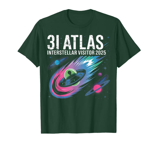 3I Atlas C/2025 Interstellar Visitor UFO Alien Comet Space T-Shirt