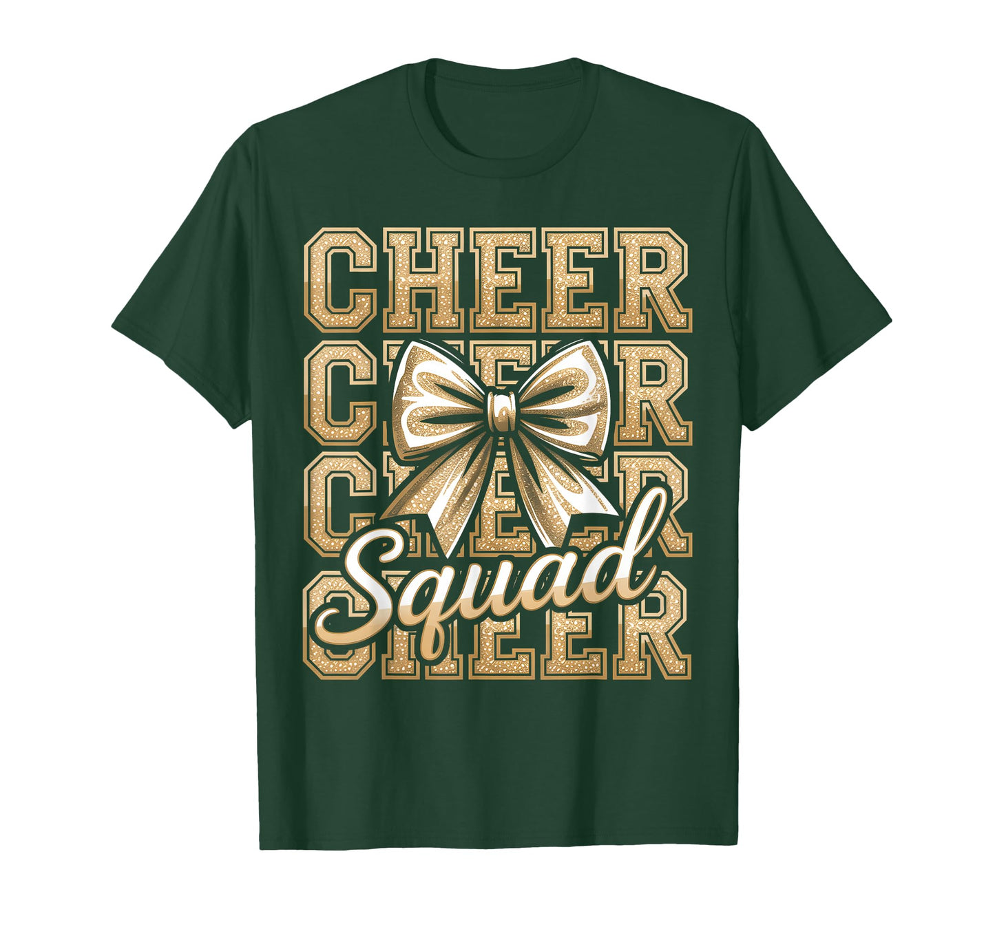 Cheer Squad Gold Funny Sport Cheerleader Cheerleading Team T-Shirt