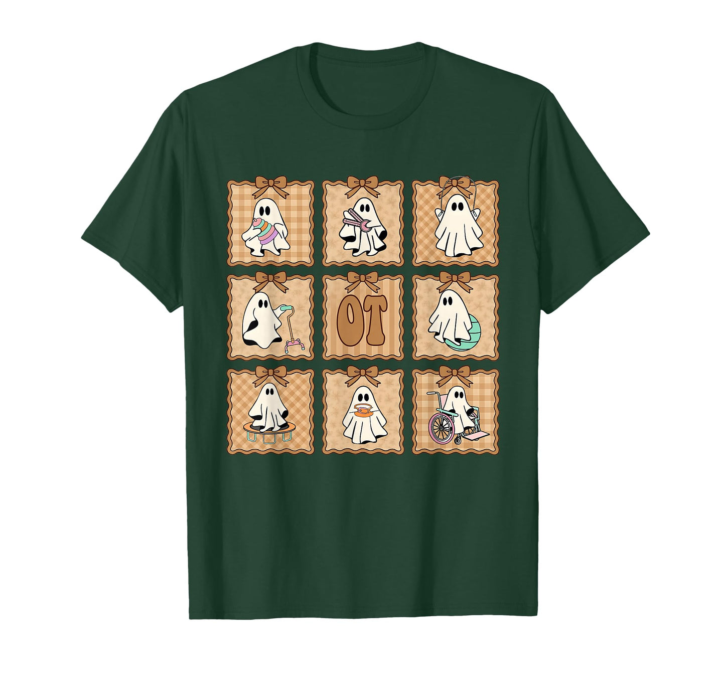 OT Halloween Occupational Therapy Ghost Spooky Nurse COTA T-Shirt