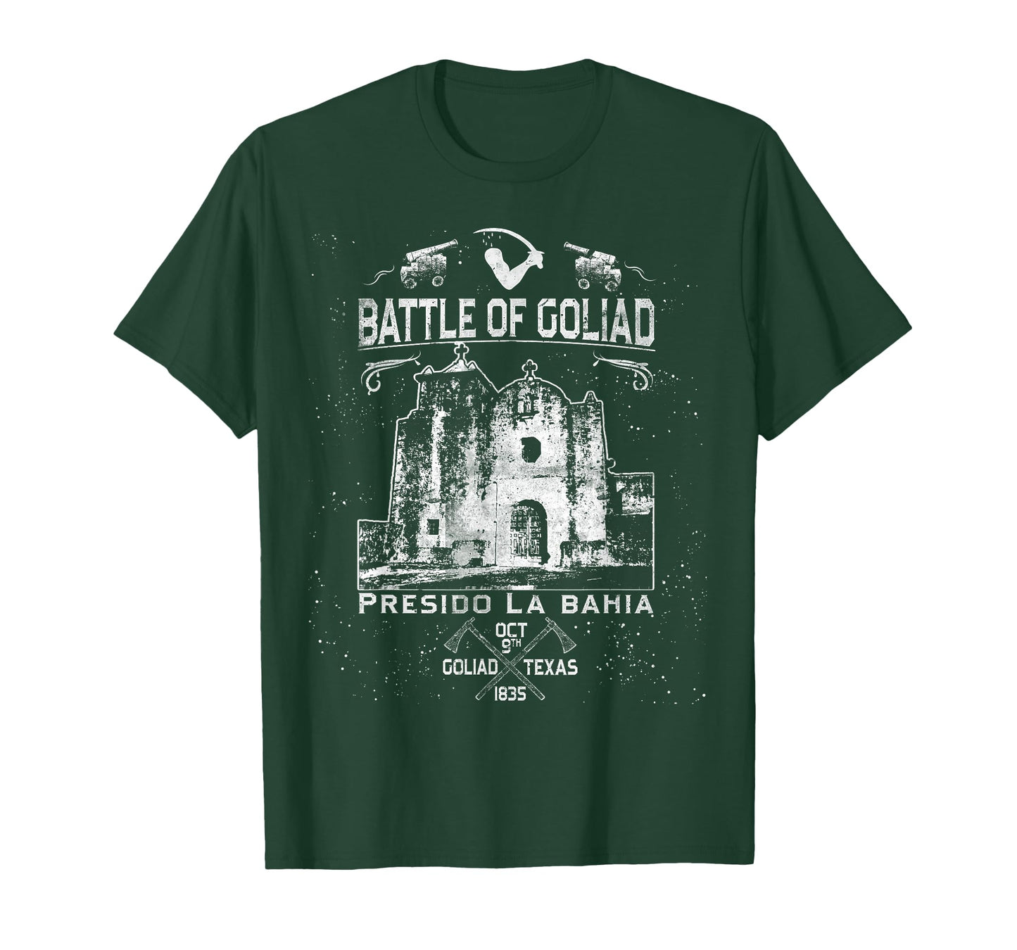 Battle of Goliad Presido La Bahia Texas History Souvenir T-Shirt