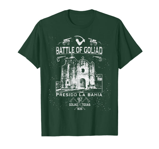 Battle of Goliad Presido La Bahia Texas History Souvenir T-Shirt