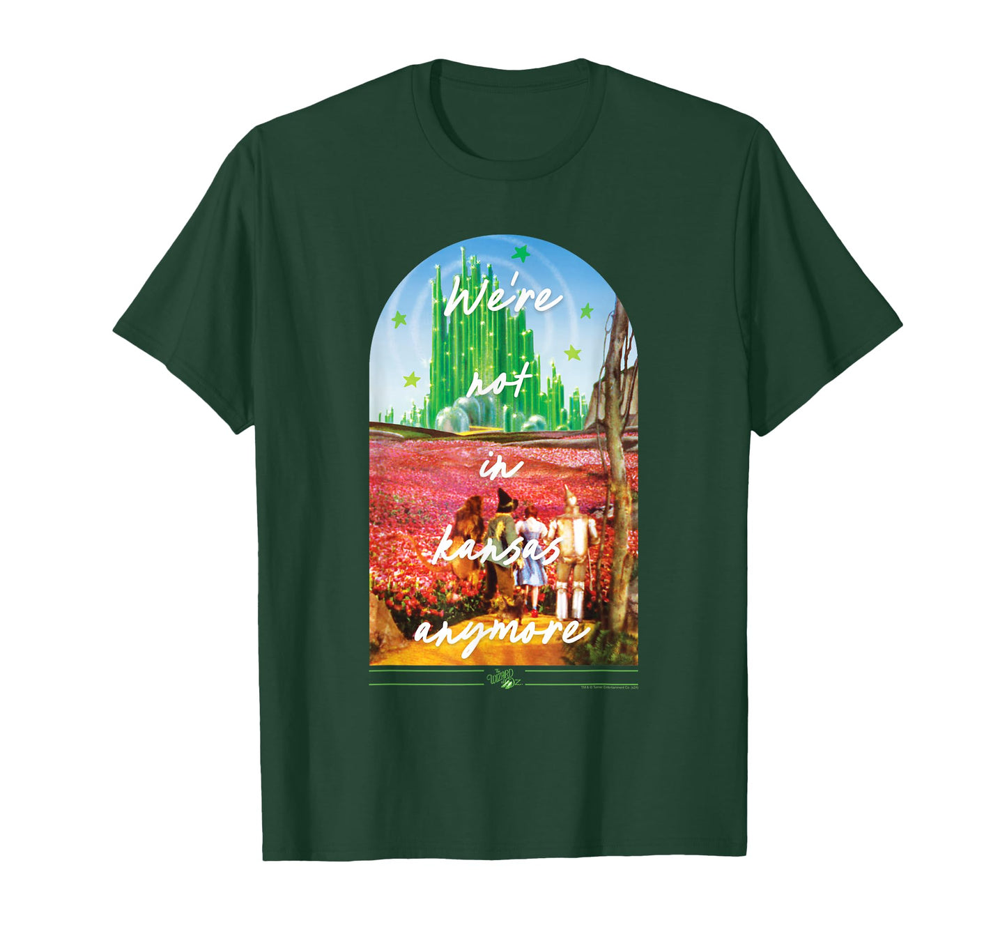 Wizard of Oz We're Not In Kansas Anymore Emerald City Movie T-Shirt