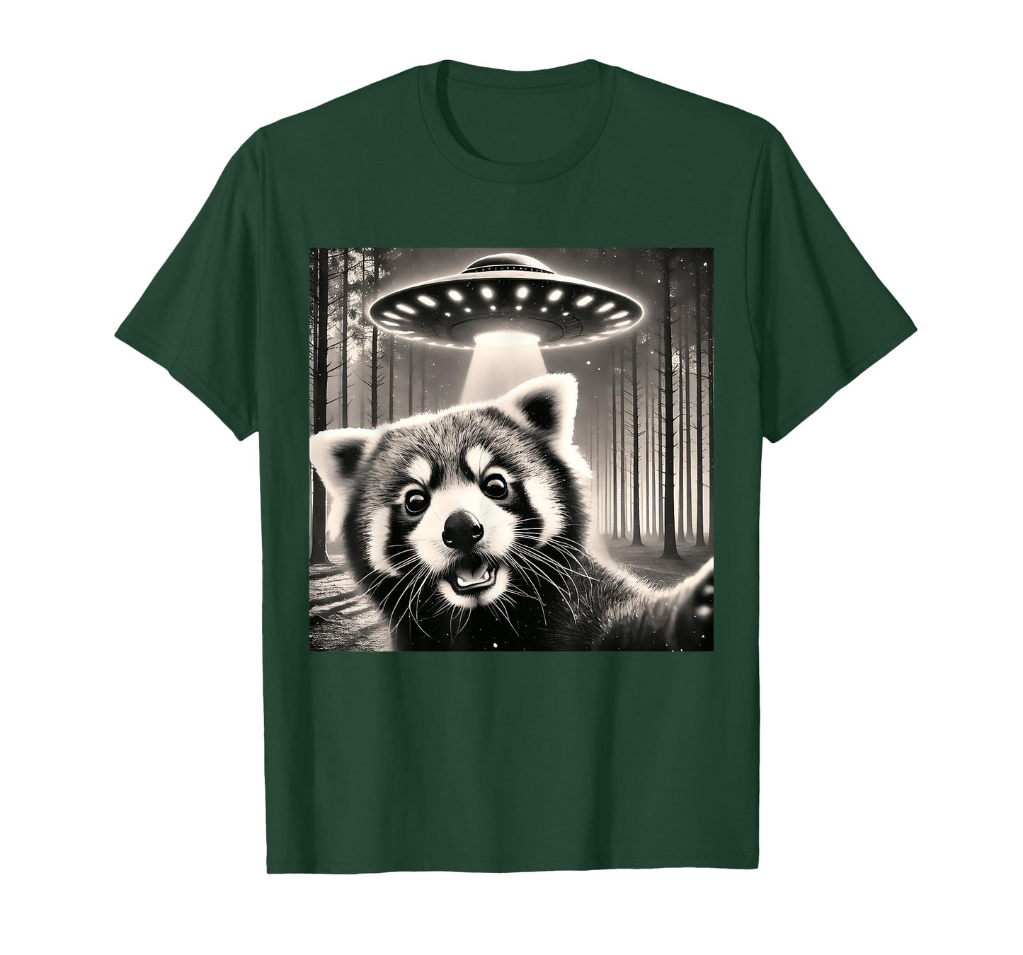 Funny Red Panda Selfie UFOs T-Shirt