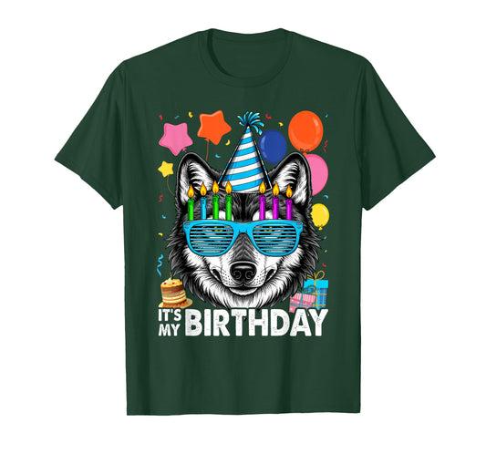 It's My Birthday Wolf for Wolves Themed T-Shirt