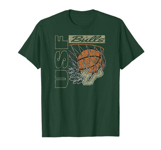 South Florida Bulls Vintage Basketball 90's Green T-Shirt