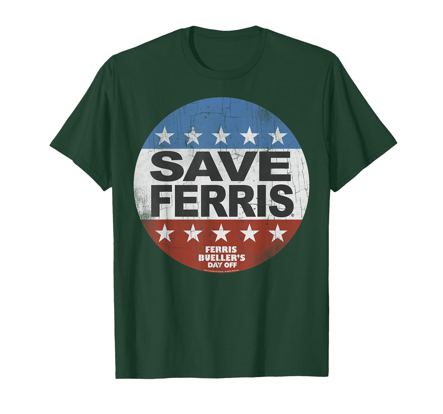 Ferris Bueller's Day Off Save Ferris Presidential Vote Logo T-Shirt