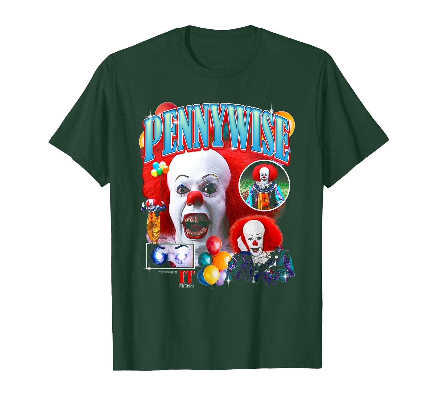 It Pennywise The Clown Collage Horror T-Shirt
