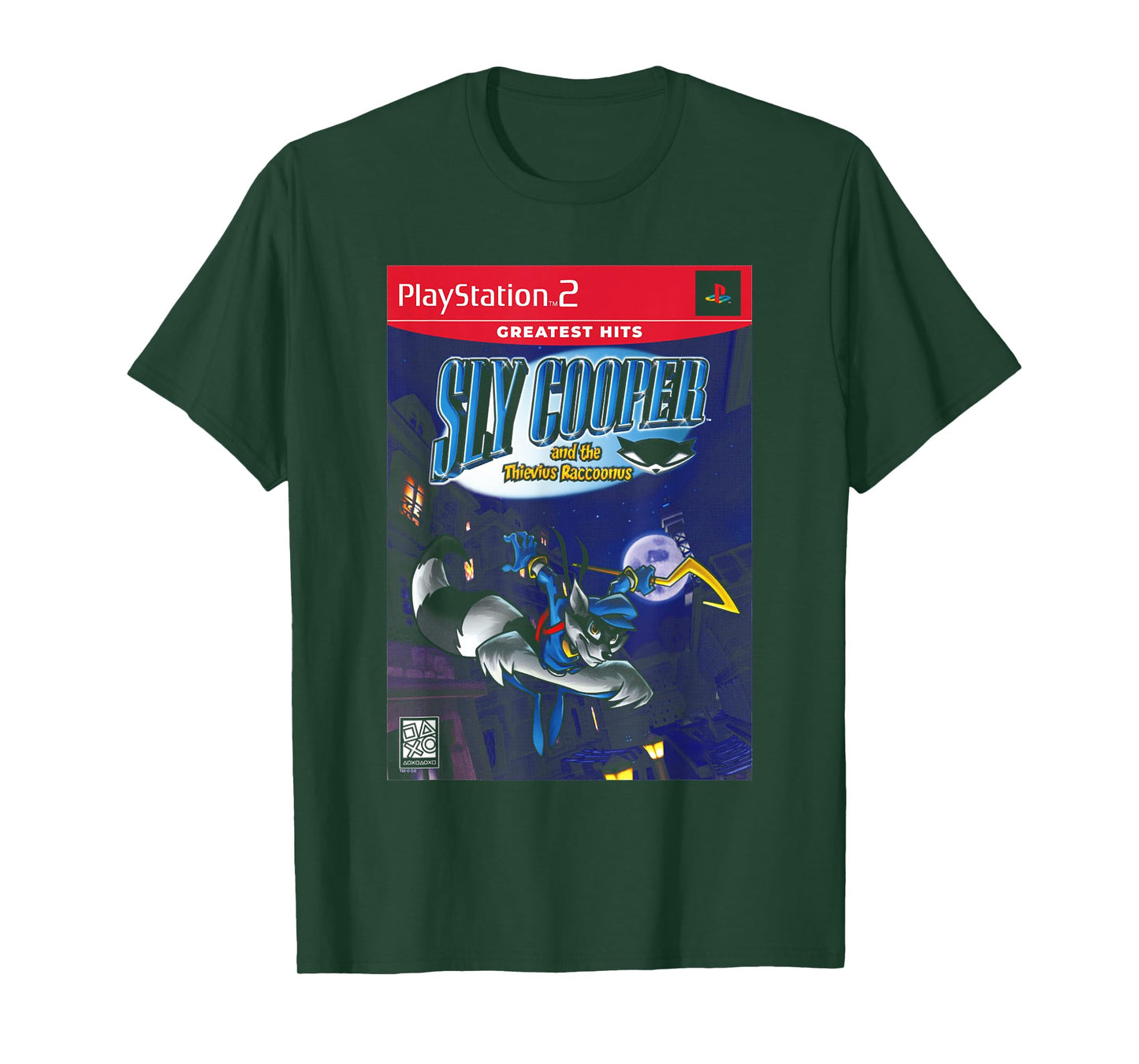 PlayStation Sly Cooper and the Thievius Raccoonus Video Game T-Shirt
