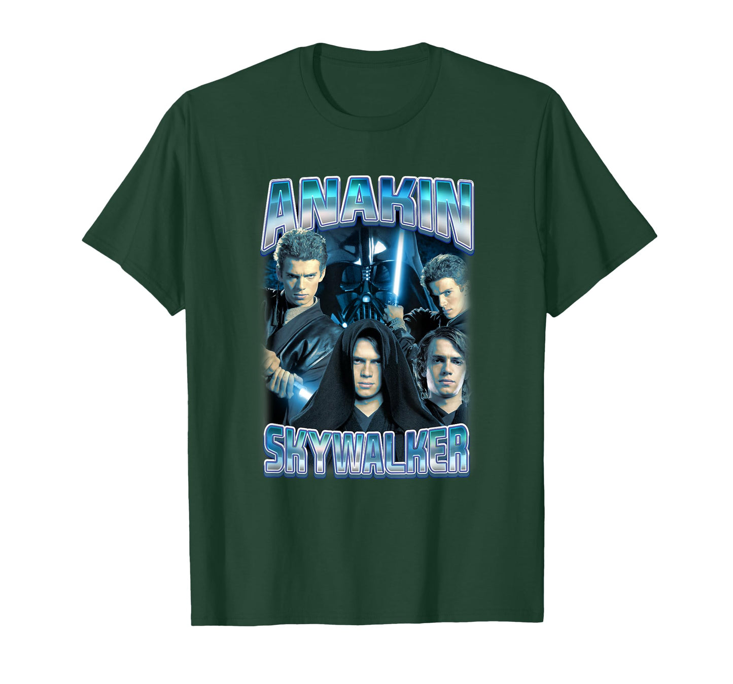 Star Wars Classic Anakin Skywalker Photo Collage Poster T-Shirt
