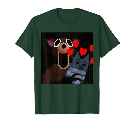 99 Night Halloween Gamer Deer in The Forest Kids Funny T-Shirt