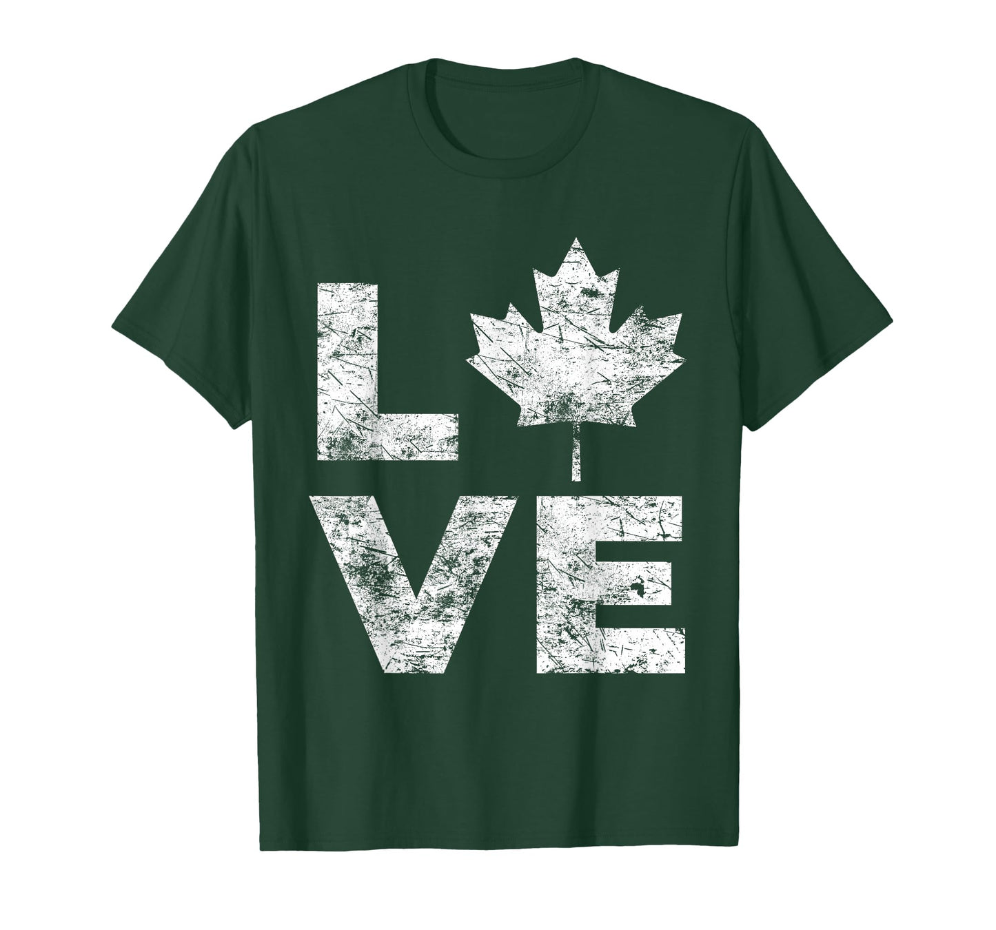 Canada Flag Love Vintage Canada Day Maple Leaf T-Shirt