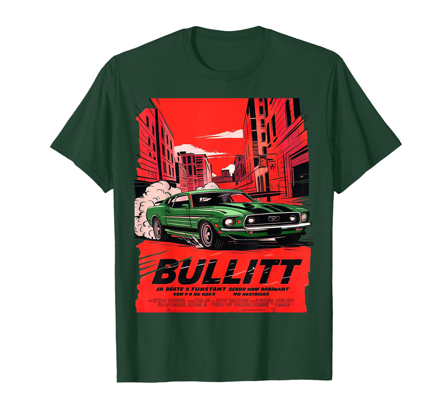 The movie Bullitt muscle car illustration T-Shirt
