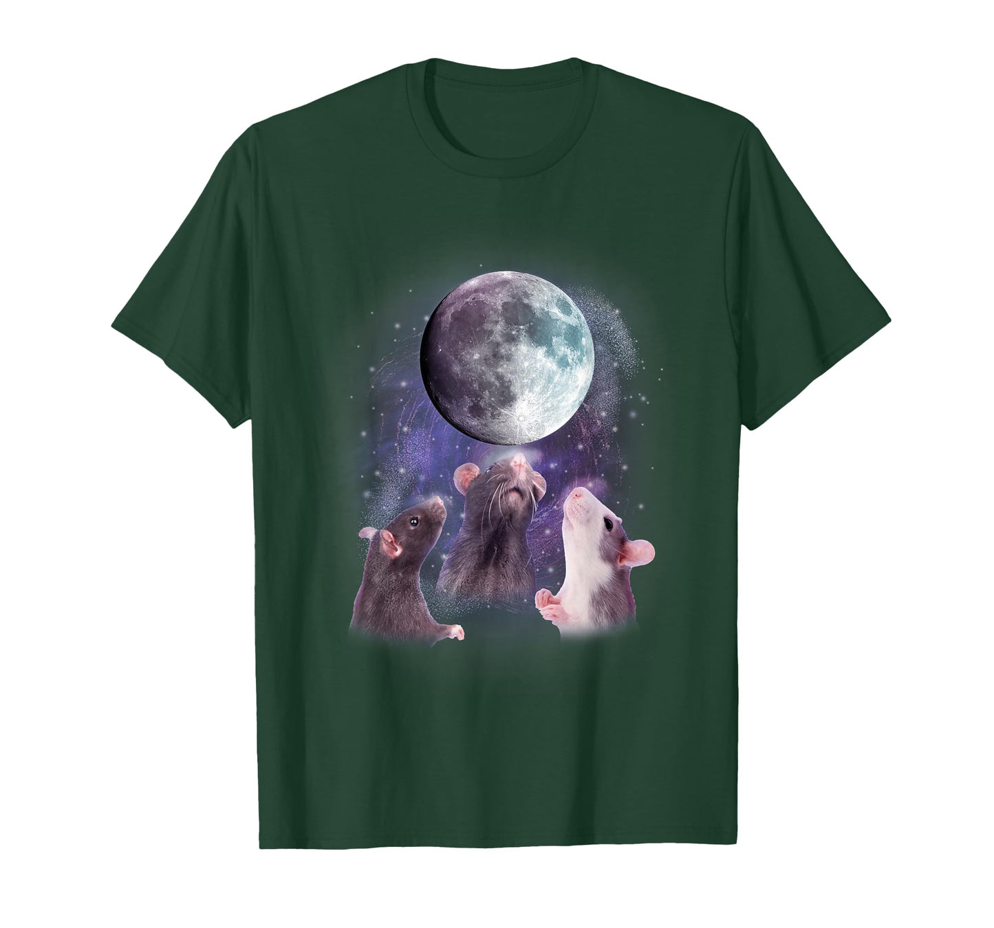 Rats Howling at the Moon Shirt - Funny Rat T-Shirt