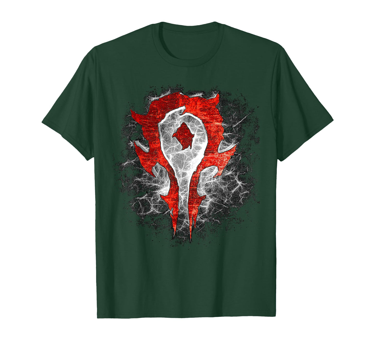 Warcraft Gaming Logo Horde Burst Fiery Crest Epic Gamer T-Shirt
