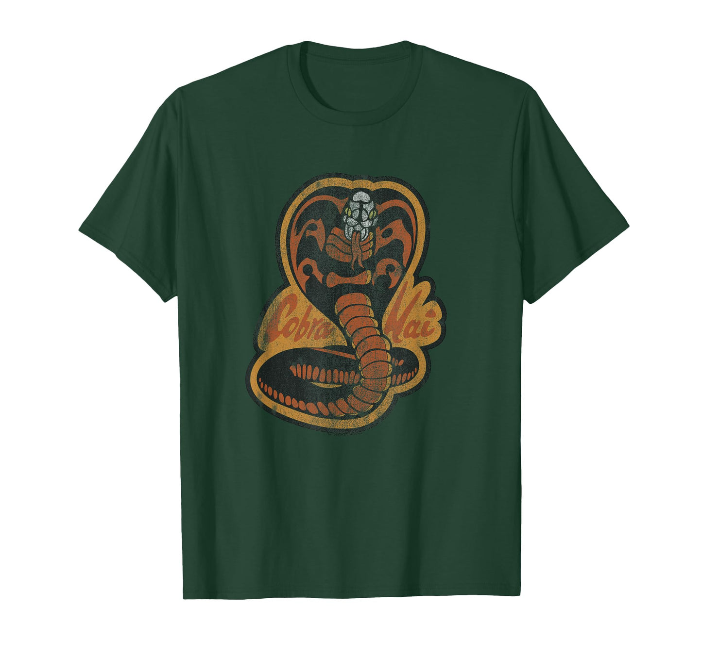 Cobra Kai Distressed Vintage Snake Logo TV Show T-Shirt