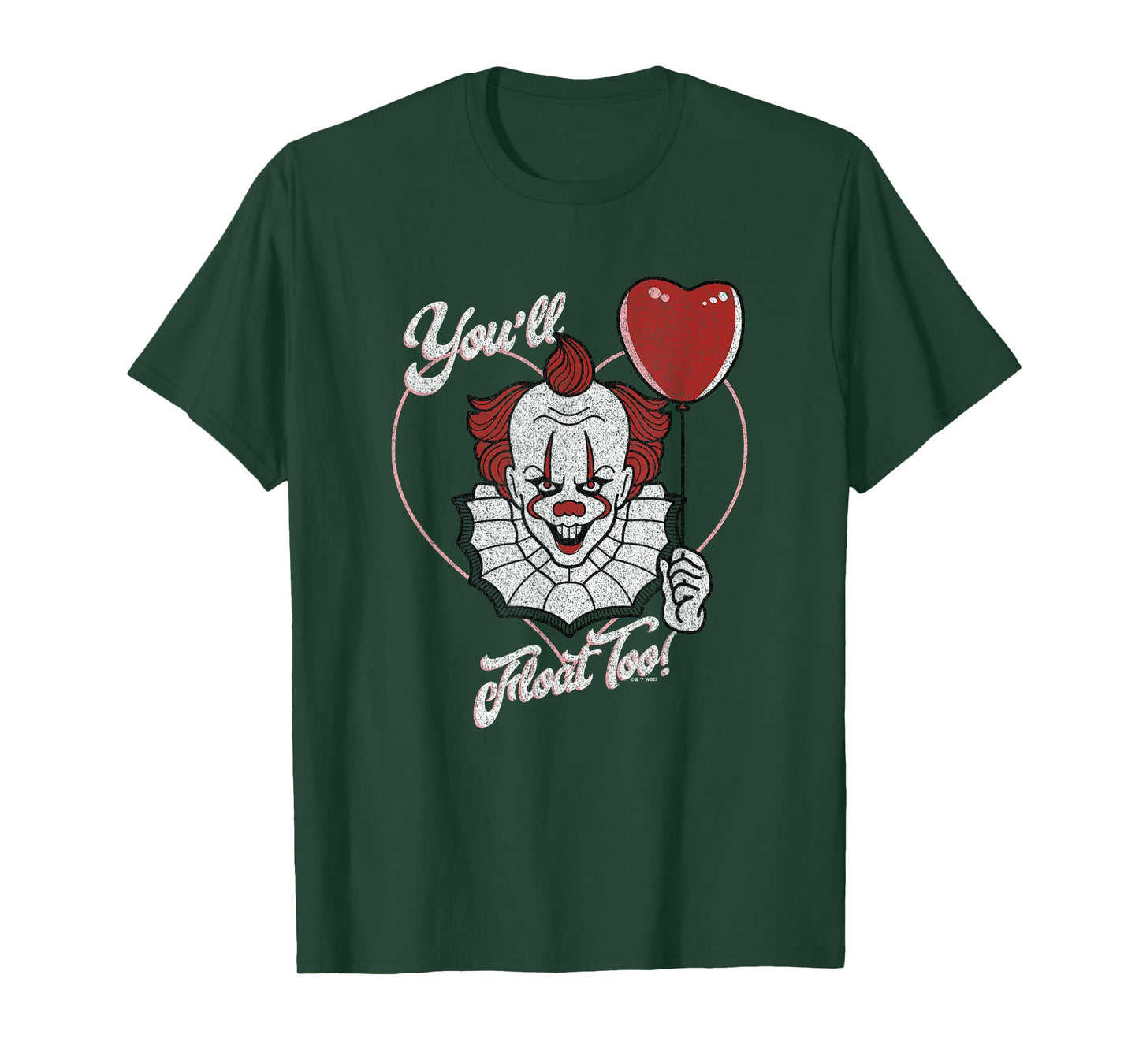 It Valentine's Day Pennywise You'll Float Too Heart Balloon T-Shirt