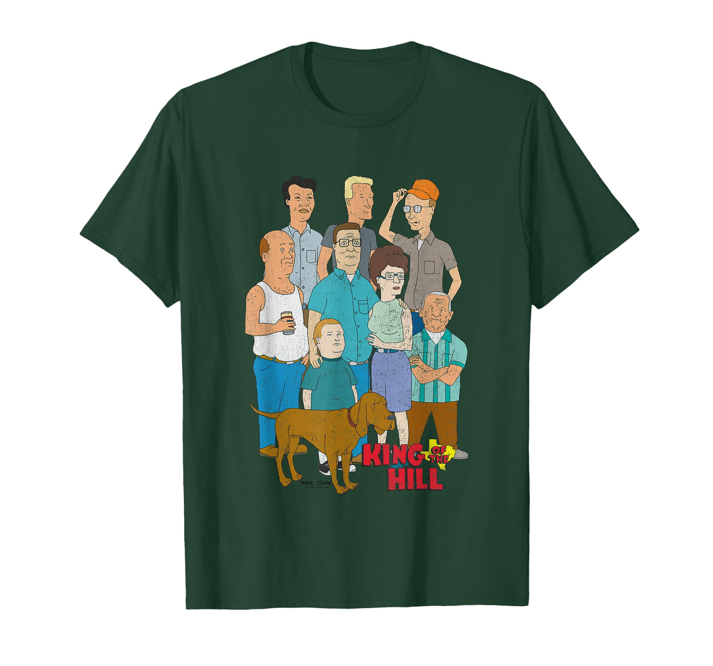 King of The Hill Iconic Characters Group Shot Retro Poster T-Shirt