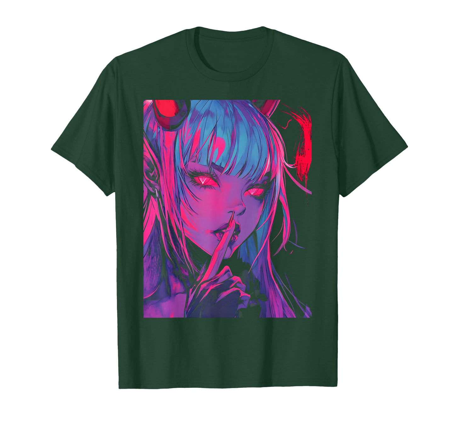 Goth Grunge Girl Waifu Demon Anime Horror Alt Aesthetic T-Shirt