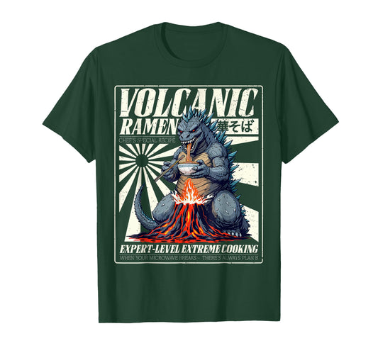 Giant Kaiju Eating Japanese Volcanic Ramen Monster Lover T-Shirt