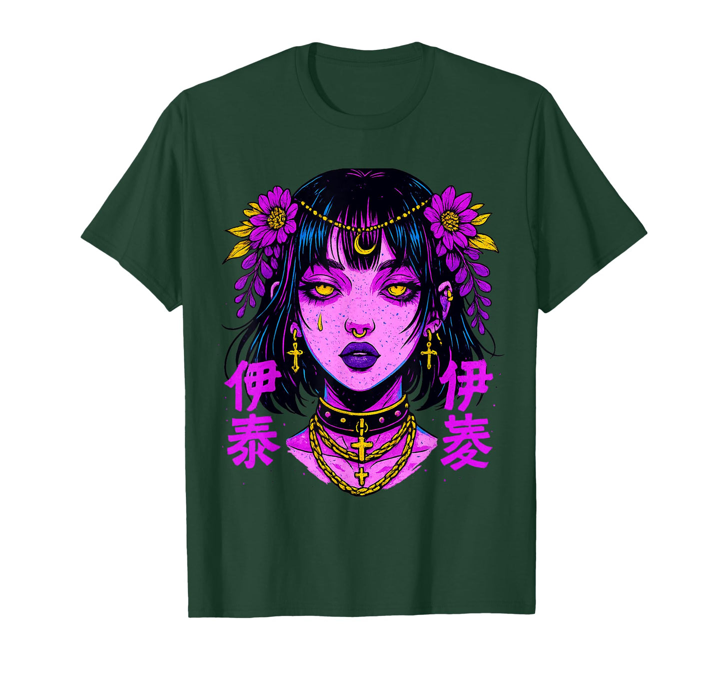Japanese Futuristic Fashion | Retro Techwear | Anime Manga T-Shirt