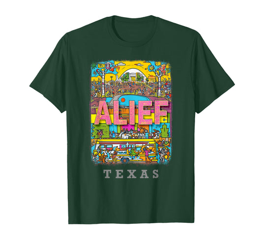 Alief Texas Houston TX Vibrant Street Life SD424 T-Shirt