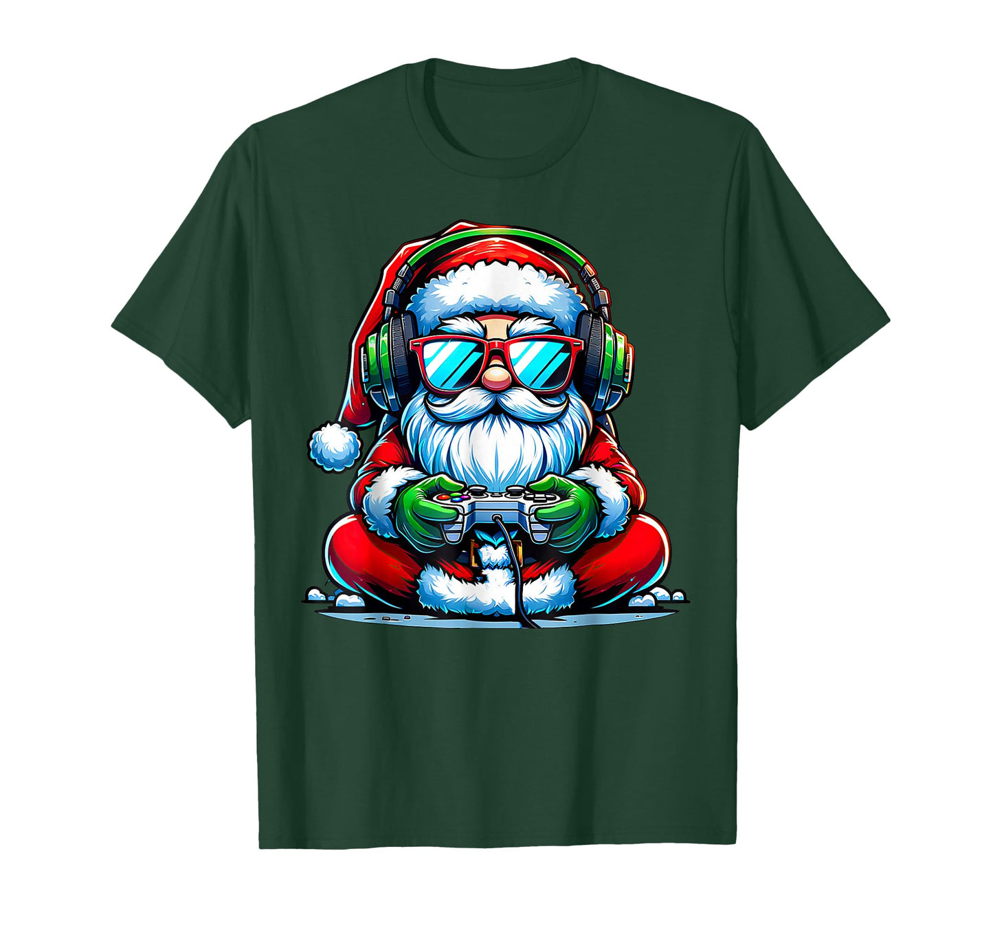 Christmas Gamer Boys Video Game Santa Xmas T-Shirt
