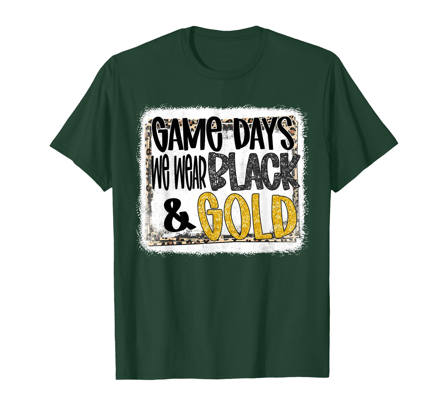 On Gameday Football We Wear Black And Gold School Spirit T-Shirt