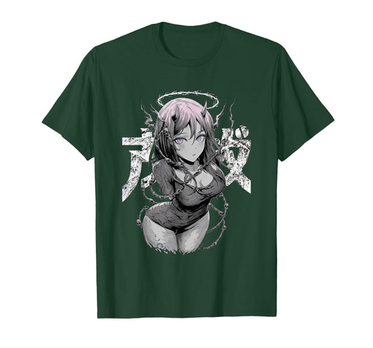 Demon Angel Waifu – Dark Aesthetic Anime Girl T-Shirt