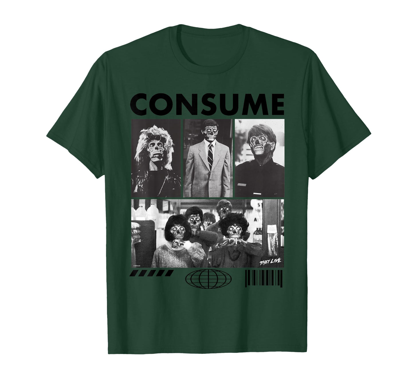They Live Consume Aliens Collage T-Shirt