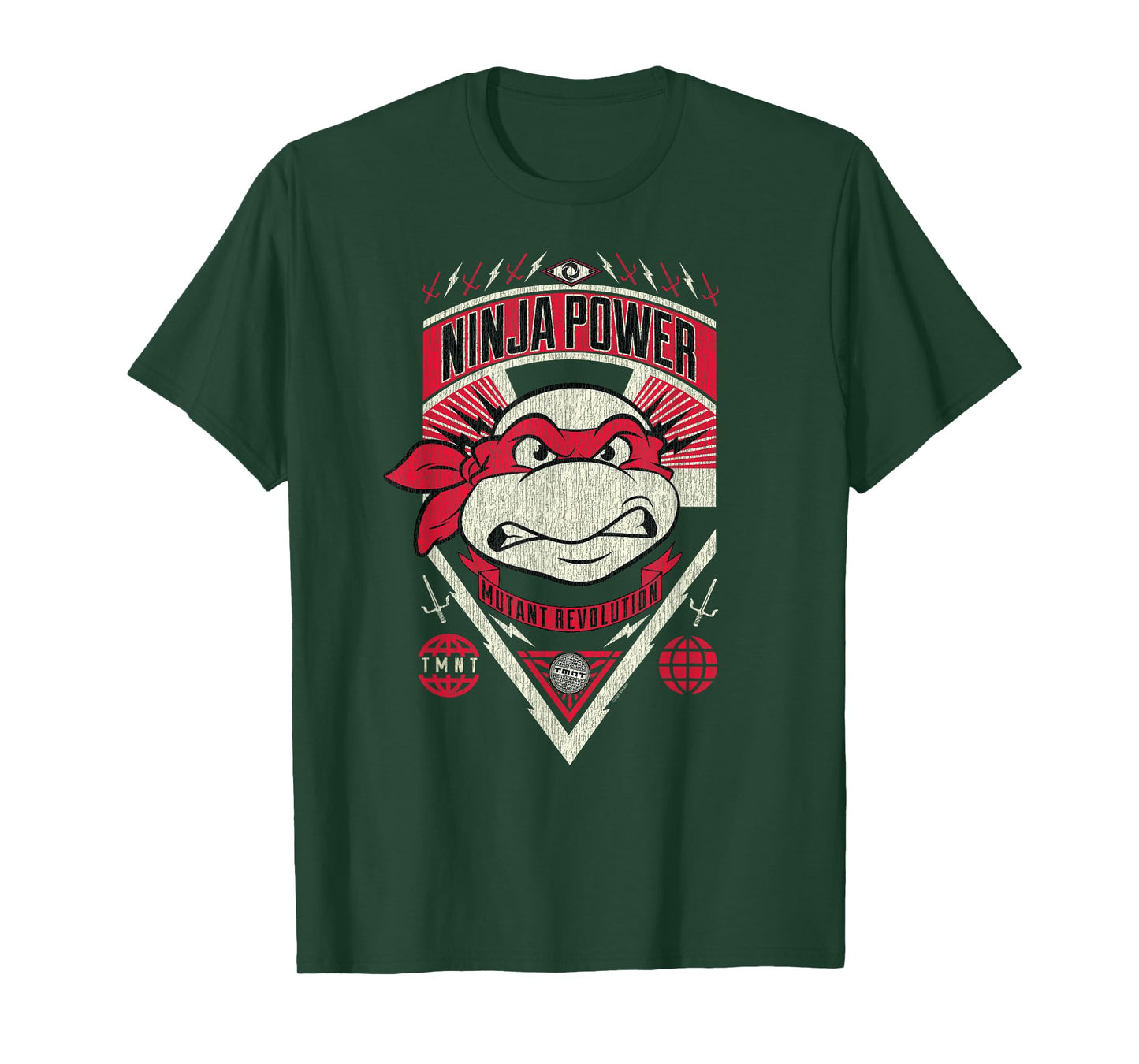 TMNT Raphael Ninja Power Poster Classic Cartoon T-Shirt