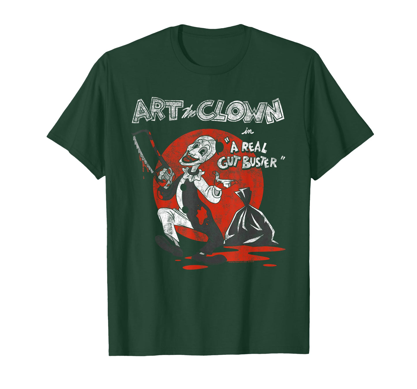 Terrifier A Real Gut Buster Vintage Illustration Horror T-Shirt