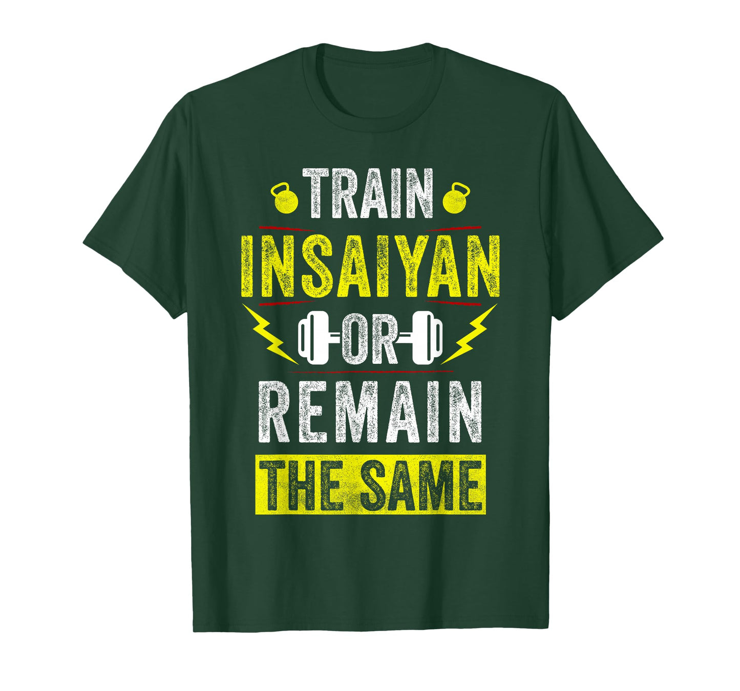 Train Insaiyan Workout Anime Tee Gym Awesome Gifts Idea Mens T-Shirt