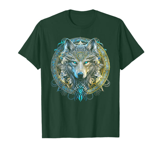 Wolf Viking Valhalla North Myths T-Shirt