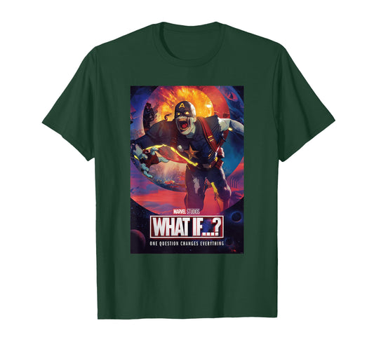 Marvel What IF...? Zombie Captain America Comic Cover T-Shirt