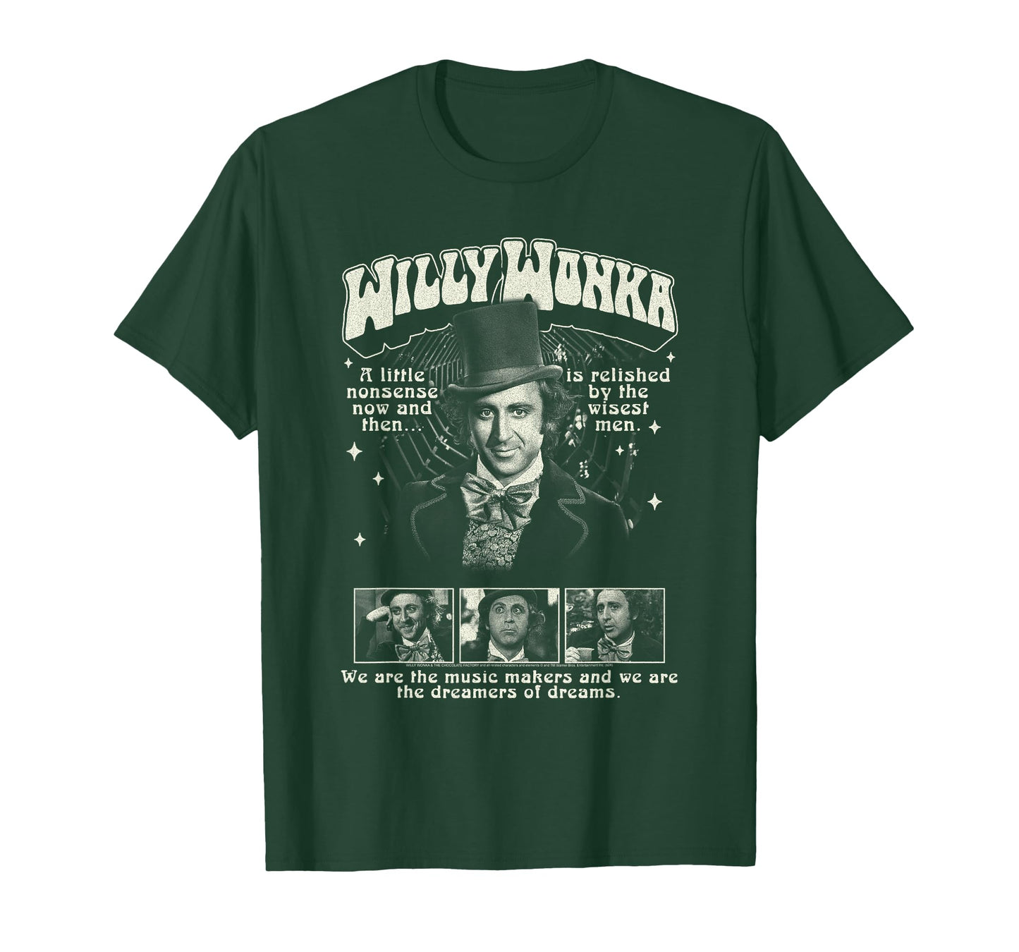 Willy Wonka and The Chocolate Factory Wonka Collage Movie T-Shirt