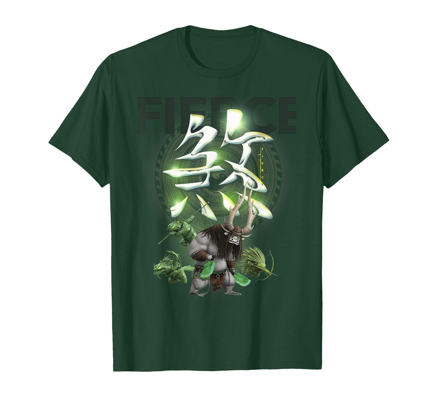 Kung Fu Panda 3 Kai Fierce Action Portrait Logo T-Shirt