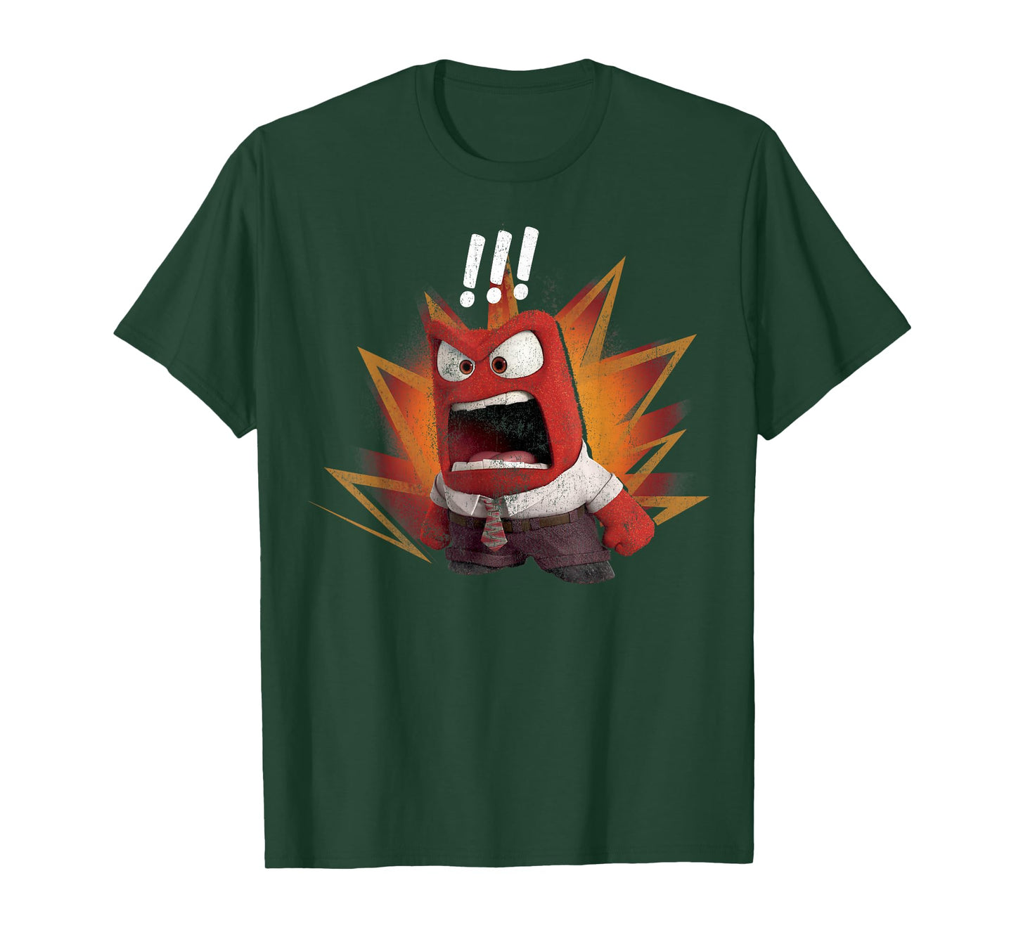 Disney Pixar Inside Out Anger Yell Colorful T-Shirt T-Shirt