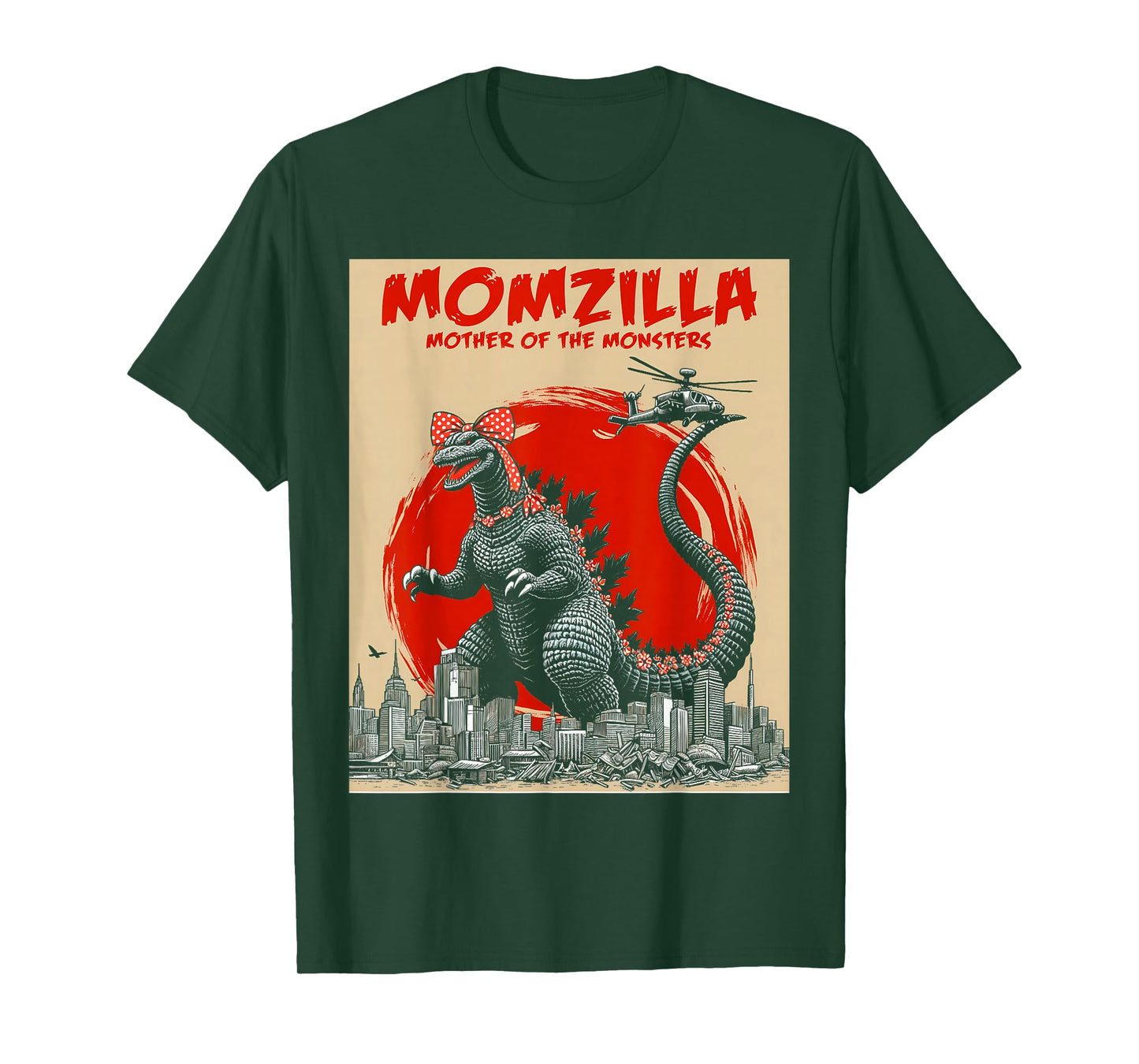Momzilla Mother Of Monsters Retro Vintage Mama Mother's Day T-Shirt