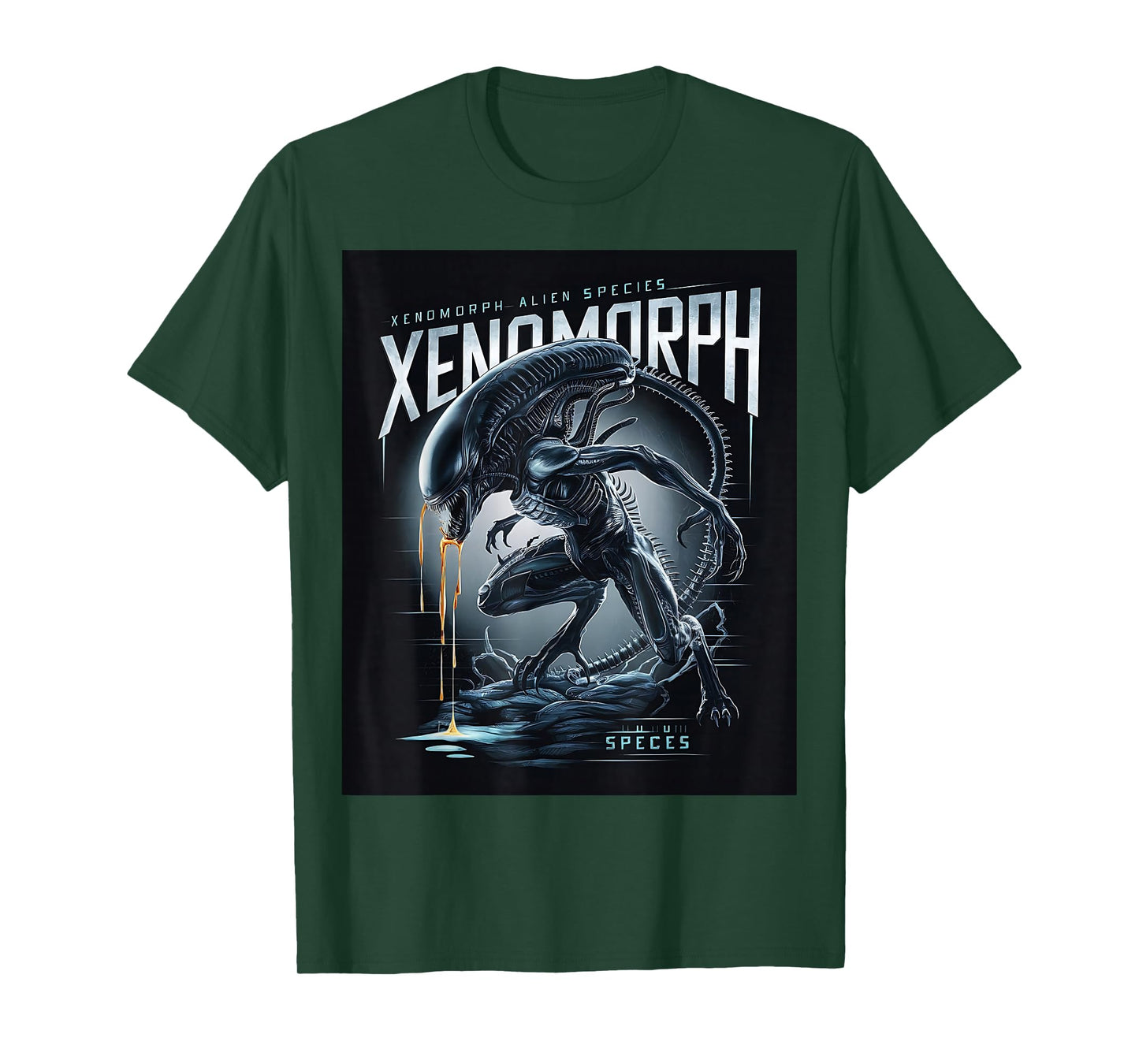 Alien 45th Anniversary Xenomorph 1979 Movie Poster In Space T-Shirt