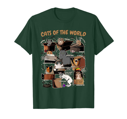 Funny Cat Meme Shirt for Cat Lover Cat Animals of the World T-Shirt