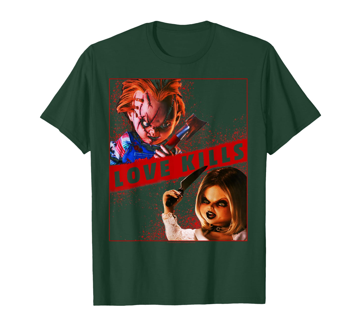 Child's Play Chucky and Tiffany Love Kills T-Shirt Small