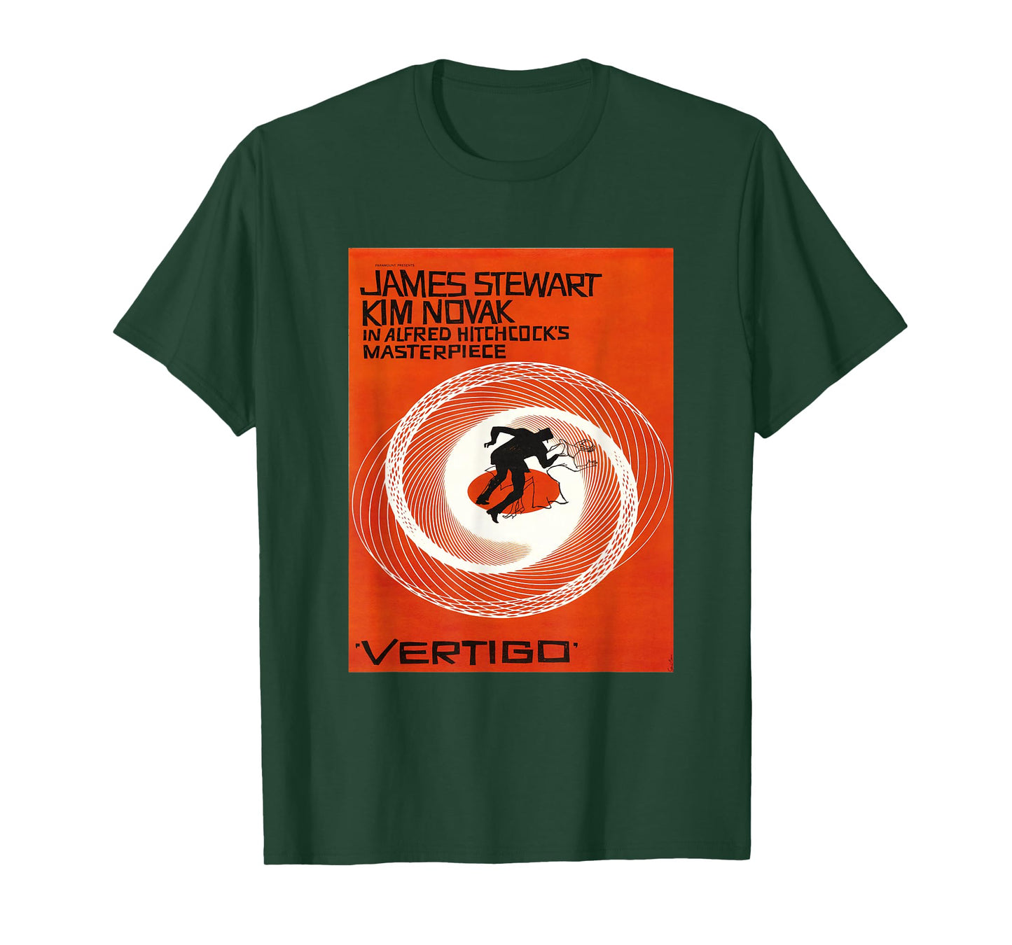 Vertigo Vintage Movie Poster, Noir Thriller Acrophobia Film T-Shirt