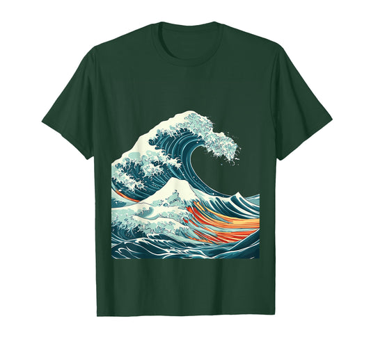 Traditional Japanese Wave Art Print T-Shirt