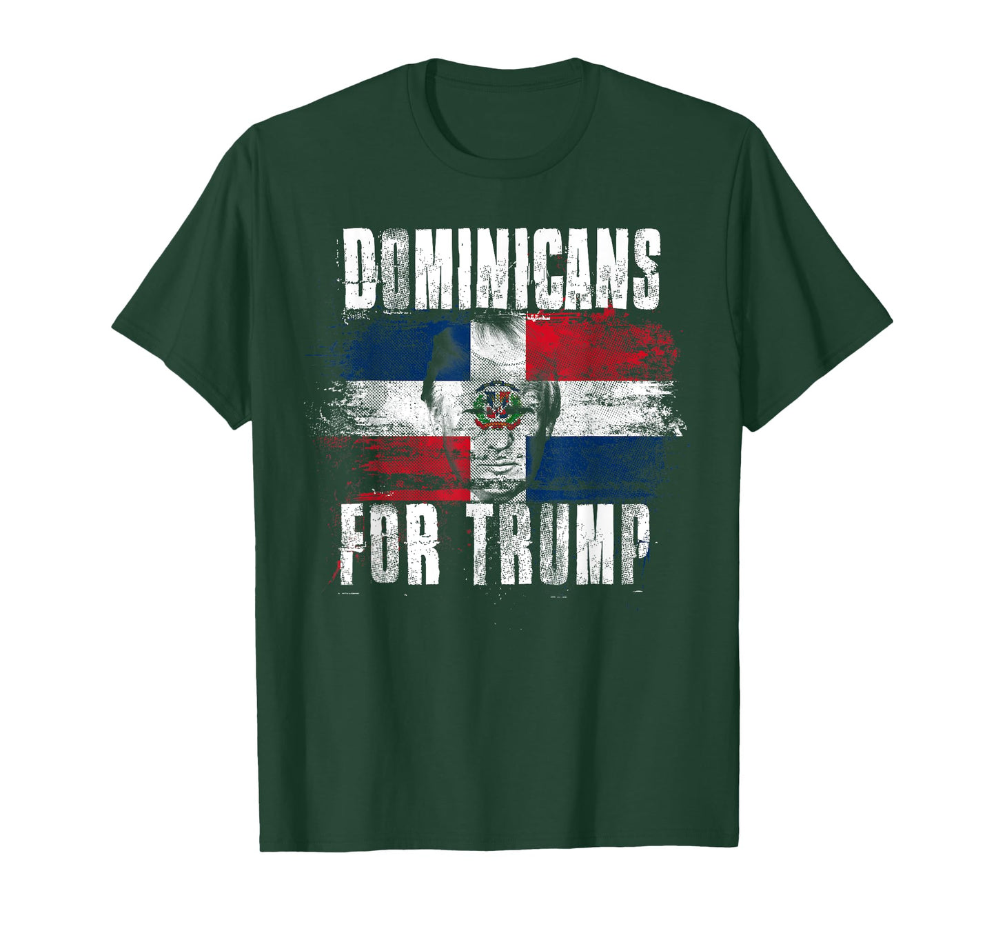 Dominicans For Trump American Dominican Republic Patriotic T-Shirt