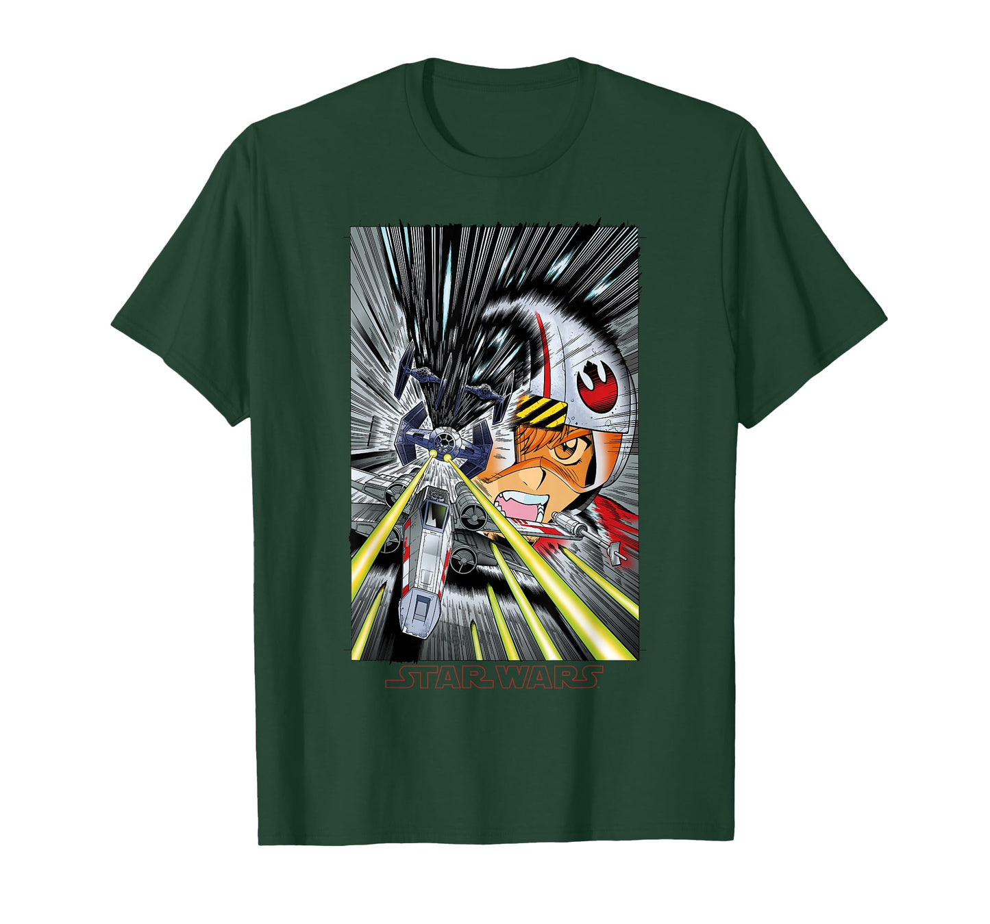 Star Wars Rebel Pilot Anime Poster T-Shirt
