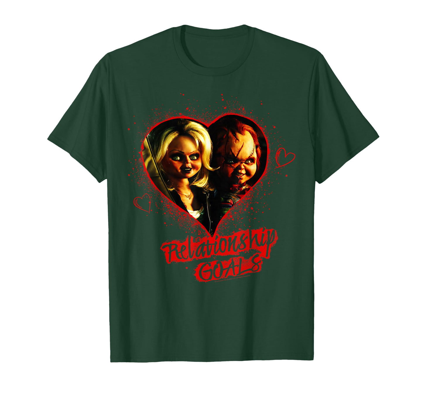 Child's Play Chucky And Tiffany Relationship Goals Short Sleeve T-Shirt